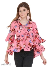 Tunic Top - Blue, Pink ,Orange, S  M  L  XL   XXL 