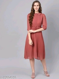 Retro Dress - Rouge pink, Rust, Baby blue,  Peacock, Ebony Black., M  L  XL  XXL