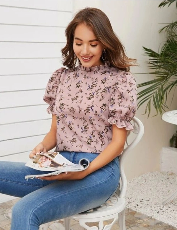Puff Sleeves Top - Pista, Black, light pink, yellow, grey, S  M  L  XL  XXL