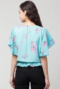 Fashionista Top - Sky blue, Baby Pink, Light yellow, light orange, S  M  L