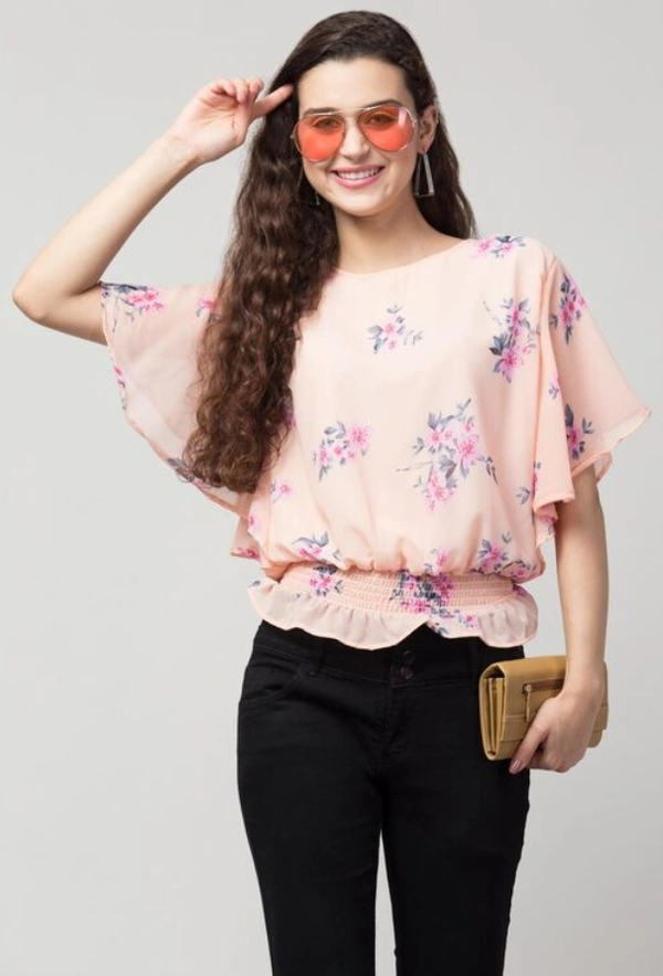 Fashionista Top - Sky blue, Baby Pink, Light yellow, light orange, S  M  L