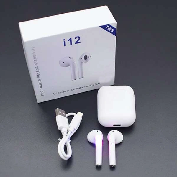 I12 TWS Airpods - white