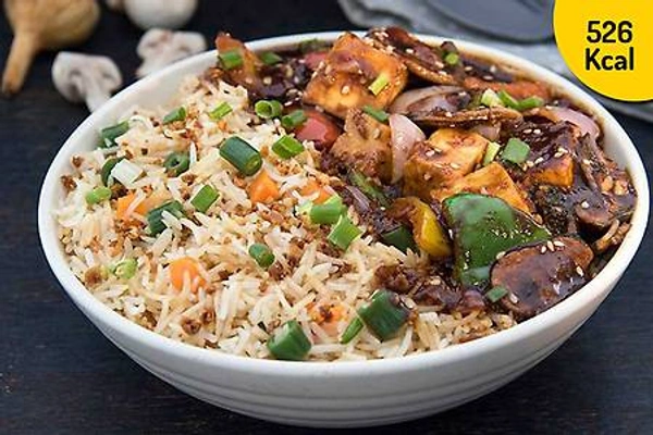 Chicken burnt garlic fried rice