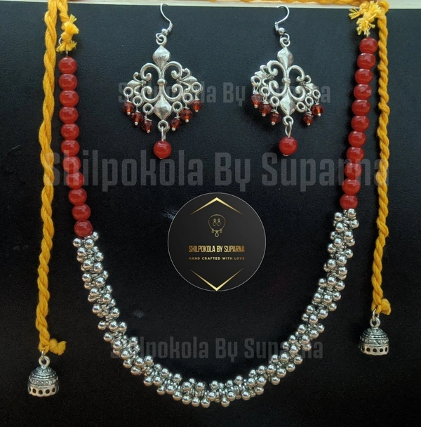 Bead Necklace & Earrings Set - Customisable