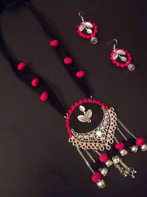 Oxidised Handmade Necklace & Earrings Set