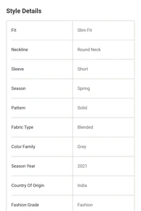 T-shirt - Grey, L