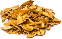 Metallic Latex Balloons Pack Of 50 Golden For Decoration (Golden)