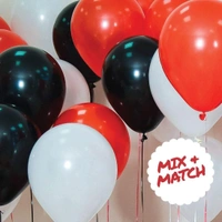 Metallic Latex Balloons Pack Of 50 Red Balloons for Decoration (Red, Pack Of 50)