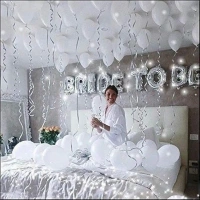 Latex Balloons Pack Of 50 White Balloons for Decoration (White, Pack Of 50)