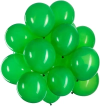 Metallic Latex Balloons Pack Of 50 Green Balloons for Decoration (Green, Pack Of 50)