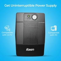 FOXIN Foxin UPS 600va 360W with LED Indicator, UPS for PC | Laptops | Gaming Computers | WiFi Routers & More | BIS Approved | 2 Years Warranty