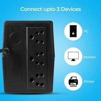 FOXIN Foxin UPS 600va 360W with LED Indicator, UPS for PC | Laptops | Gaming Computers | WiFi Routers & More | BIS Approved | 2 Years Warranty