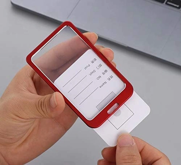 Metallic Id cover card holder (Red)
