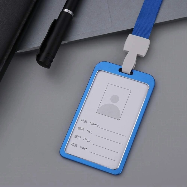 Metallic Id cover card holder (Blue)