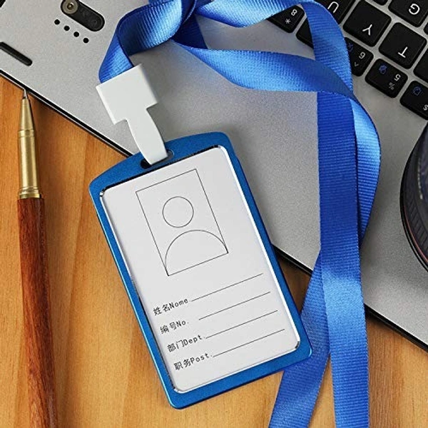 Metallic Id cover card holder (Blue)