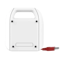 GOLDMEDAL Goldmedal Sliq 2 Pin Extension Cord (White) International Sockets, with Handel & Master Switch, Led Indicator, 5-Meter Heady Duty Power Cord, 2-Pin Socket, Ultra-Smooth Rotation,250Volts