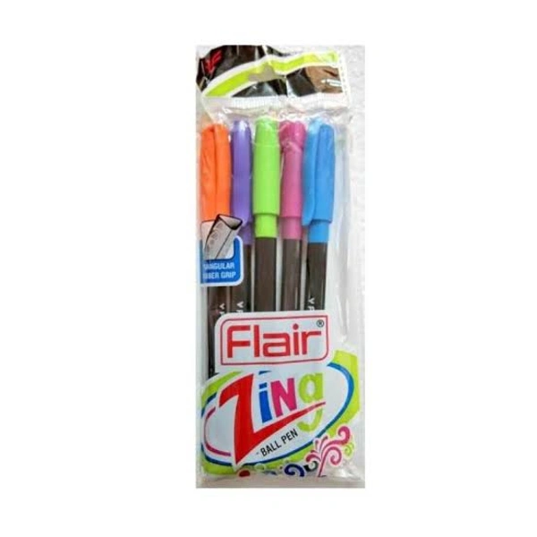 Flair Zing Ball Pen Pack Of 5 - Blue