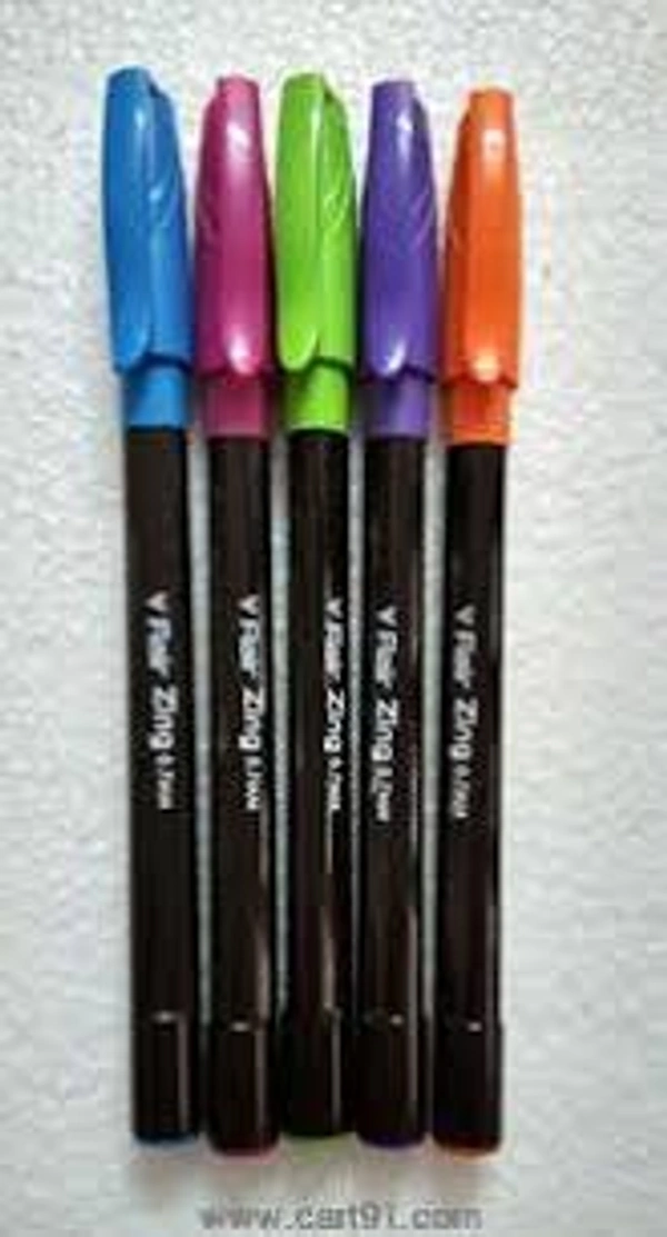 Flair Zing Ball Pen Pack Of 5 - Blue