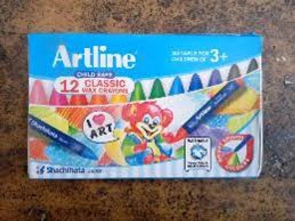 Artline Wax Caryon  - 12 colour set