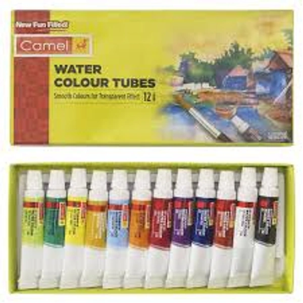 Camlin Water Colour  - 12 Tubes