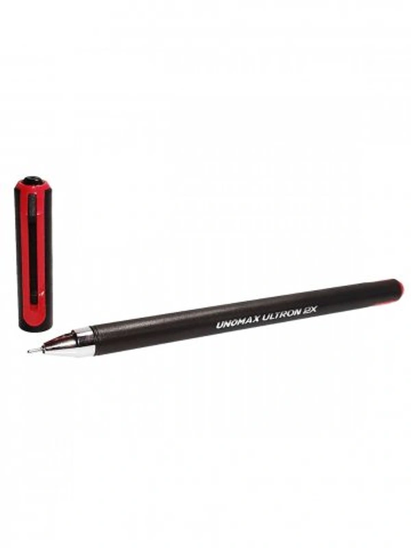 Unomax  Ultron 2X Liquid Ballpoint Pen - Red, pack of 10 pcs
