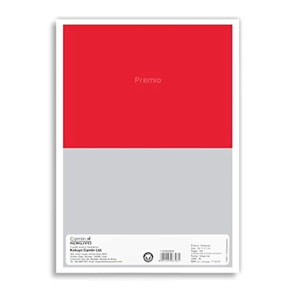 Camlin Premio Single Line 300 pages Notebook pack of 2 - 300 pages