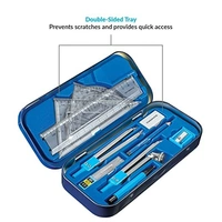 Classmate Archimedes Geometry Box | Die- Cast Compass | Mechanical Pencil | Double sided tray