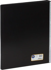 WORLDONE Display Book File Folder with 60 Pockets Plastic File Display Presentation Book, A4 Size, Color: Black, Set of : 1 (DB_505-BK) - A4, Black, 60 Pockets