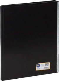 WORLDONE Display Book File Folder with 10 Pockets Plastic File Display Presentation Book, A4 Size, Color: Blue, Set of : 1 - 10 Pockets, A4, Black