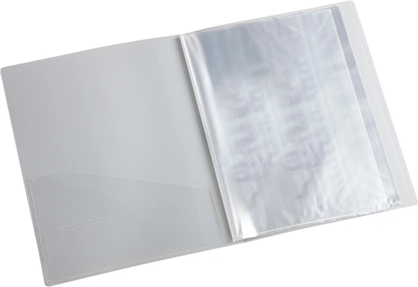 WORLDONE Display Book File Folder with 60 Pockets Plastic File Display Presentation Book, A4 Size, Color: Blue, Set of : 1 - Grey, 60 Pockets, A4