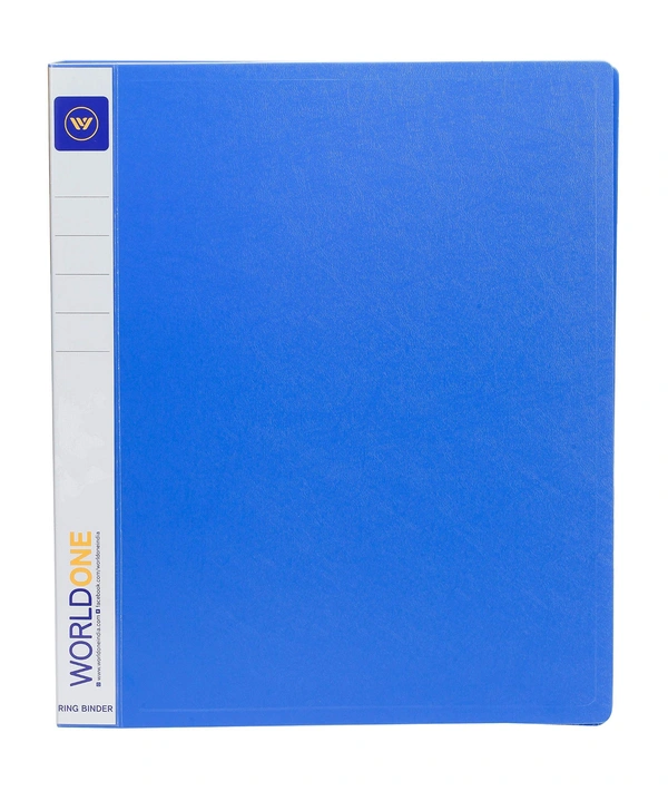 WORLDONE 2D Ring Binder 25mm Ring Size : FC - Blue