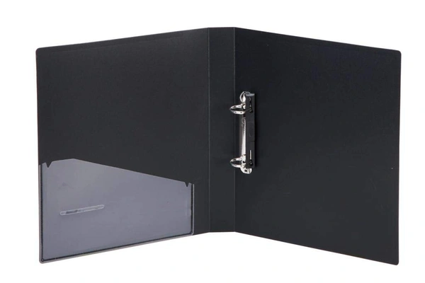 WORLDONE 2D Ring Binder 25mm Ring Size : FC - Black