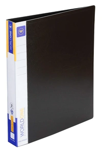 WORLDONE 2D Ring Binder 25mm Ring Size : FC - Black