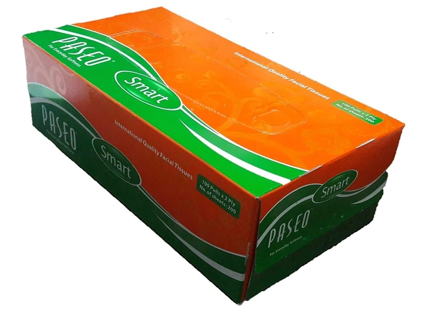 Paseo Smart for Everyday Softness International Quality Facial Tissues 100 Pulls 2 Ply