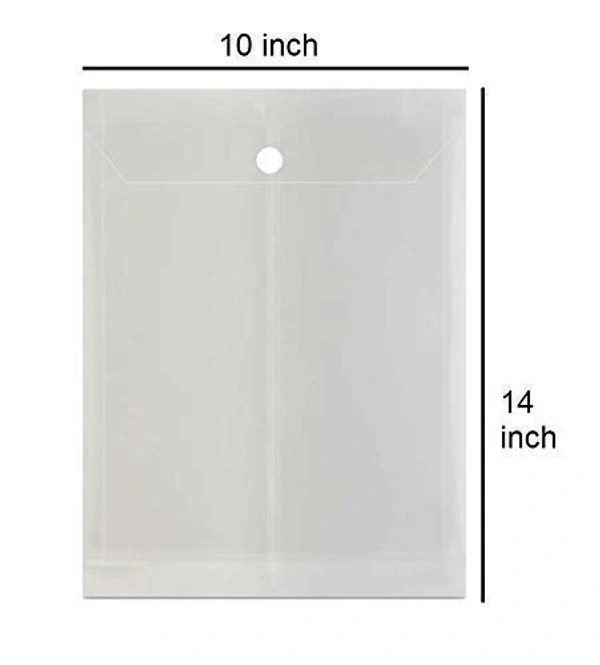 Button file  12 Pack A4/Legal Top Opening Document File Bag, Transparent Envelope Holder Storage Case, My Clear Plastic Container, Snap Button Organizer Top Button File - Transparent