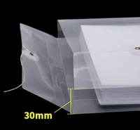 Button file  12 Pack A4/Legal Top Opening Document File Bag, Transparent Envelope Holder Storage Case, My Clear Plastic Container, Snap Button Organizer Top Button File - Transparent
