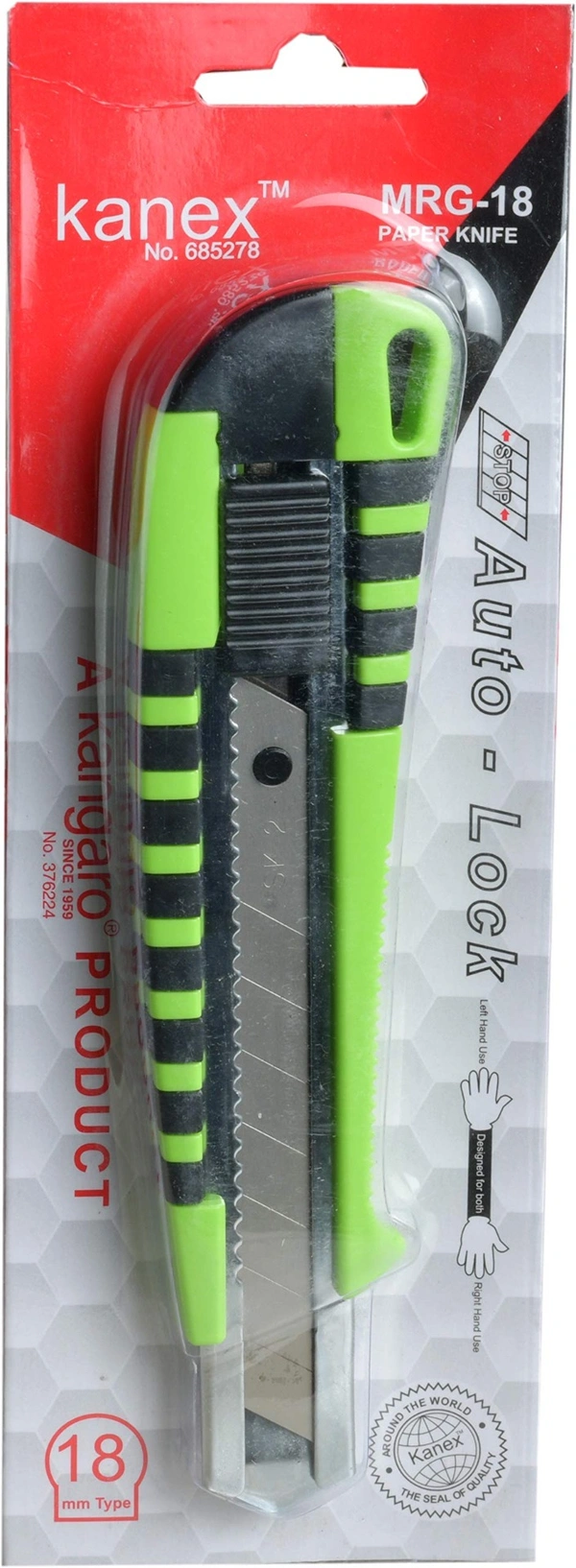 Kangaro Paper Knife Blade MRG-18 MM Multi Colour  - MRG-18