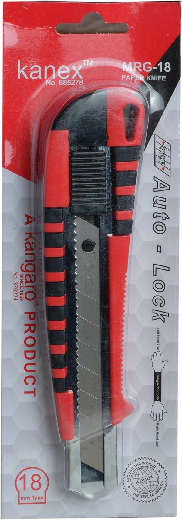 Kangaro Paper Knife Blade MRG-18 MM Multi Colour  - MRG-18