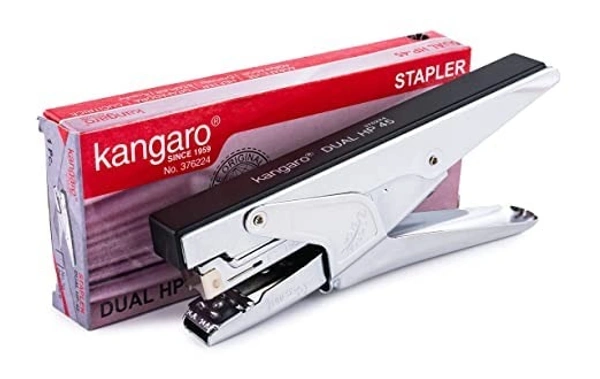 Kangaro Heavy Duty Stapler Dual HP-45 | Stainless Steel with Fast Reloding Mechanism