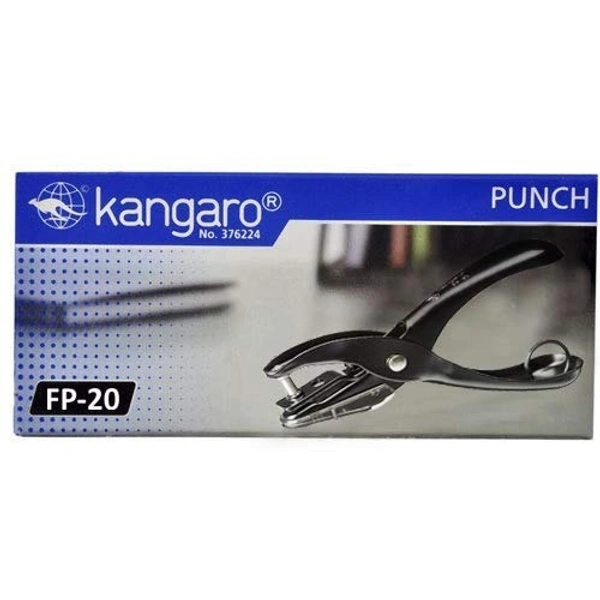 Kangaroo FP-20 Premium Quality Round Single Hole Paper Punch for Filing, School/College Students & Office Stationery Uses