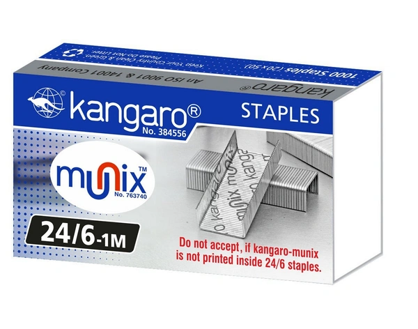 Kangaro 24/6 Staples Pins - Pack Of 20 Box