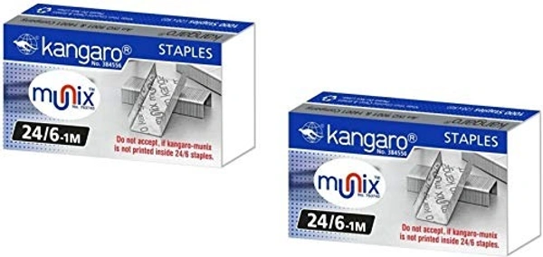 Kangaro 24/6 Staples Pins - Pack Of 20 Box