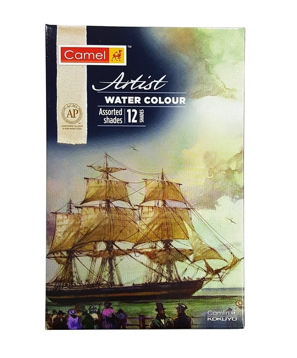 Camlin Camel Artist Water Colours Set 5ml x 12 Shades
