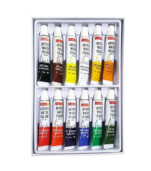 Camlin Camel Artist Water Colours Set 5ml x 12 Shades