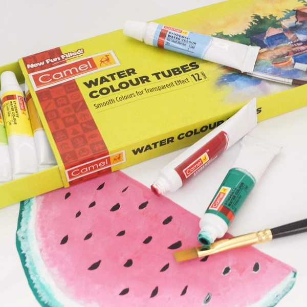 Camlin Kokuyo Student Water Color Tube - 5ml Each, 12 Shades