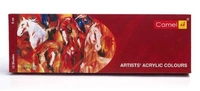 Camlin  Camel Camlin Kokuyo Acrylic Color Box - 9ml Tubes, 12 Shades