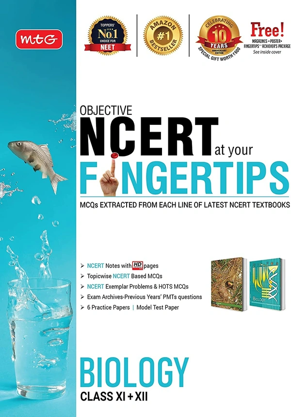 MTG Editorial Board  8,718 MTG Objective NCERT at your FINGERTIPS - Biology, Best NEET Books (Based on NCERT Pattern - Latest & Revised Edition 2022)
