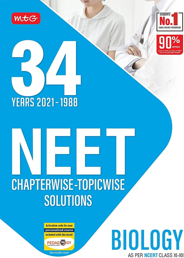 34 Years NEET Previous Year Solved Question Papers with NEET Chapterwise Topicwise Solutions - Biology 2022