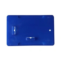 Plastic Blue ID PVC Card Holder/Badge for Vertical Office ID Cards for Office ID Card 