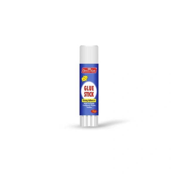 Officemate Glue Stick Non Toxic Transparent Adhesive for Decorations & Craft Projects (5 Gram)  - 5g